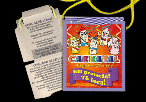Porta Preservativo Caixa - Carnaval / Cd.CAR-126